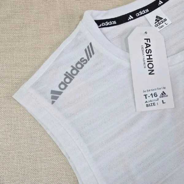 Men's Sleeveless Tank Top with 3-Stripes Design - Image 4