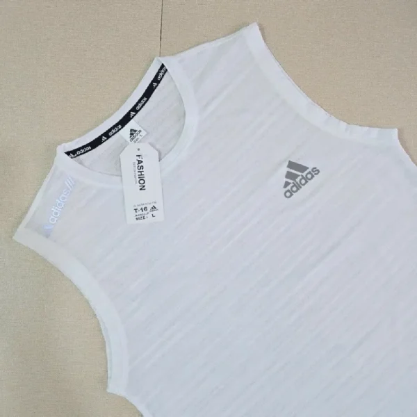 Men's Sleeveless Tank Top with 3-Stripes Design - Image 7