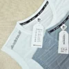 Men's Sleeveless Tank Top with 3-Stripes Design - Gray