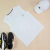 Men's Sleeveless Tank Top with 3-Stripes Design - White