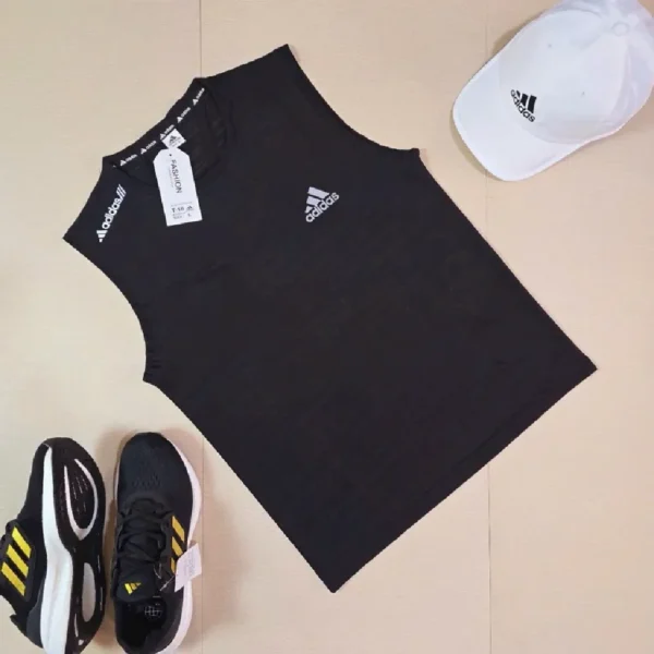 Men's Sleeveless Tank Top with 3-Stripes Design