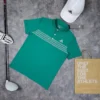 Men's Short Sleeve Checkered Golf Shirt - Green