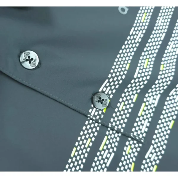 Men's Short Sleeve Checkered Golf Shirt - Image 9