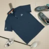 Adidas Golf Polo Shirt – Monogram Design with Embroidered Logo - Charcoal