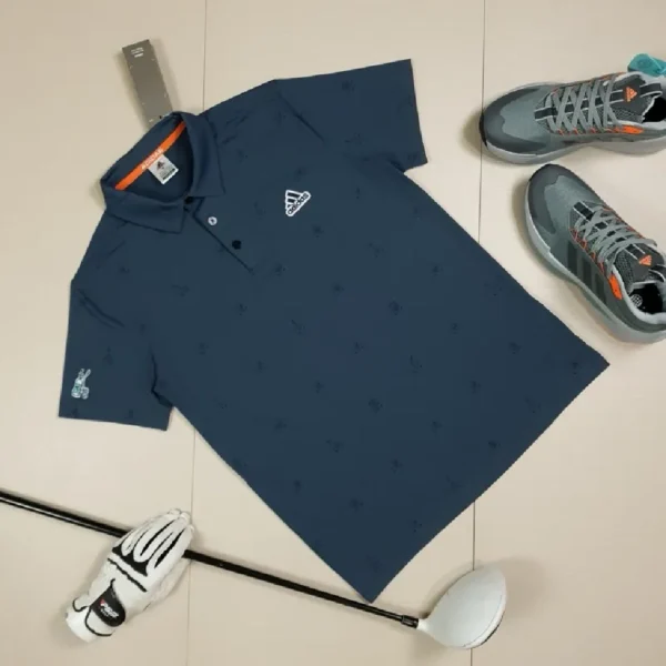 Adidas Golf Polo Shirt – Monogram Design with Embroidered Logo - Image 8