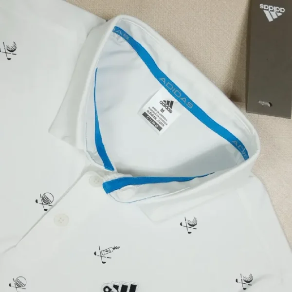 Adidas Golf Polo Shirt – Monogram Design with Embroidered Logo - Image 4