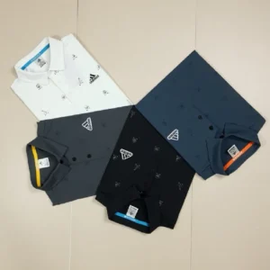 Adidas Golf Polo Shirt – Monogram Design with Embroidered Logo