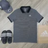 Men's Golf Short Sleeve Polo – Ultimate Comfort, Performance, and Style - Gray Blue