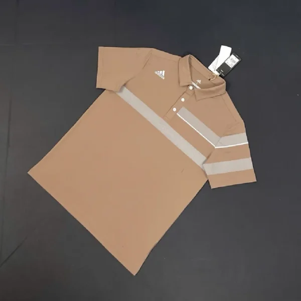 Men's Premium Golf Polo Shirt – 2025 Horizontal Chest Stripe Design - Image 6