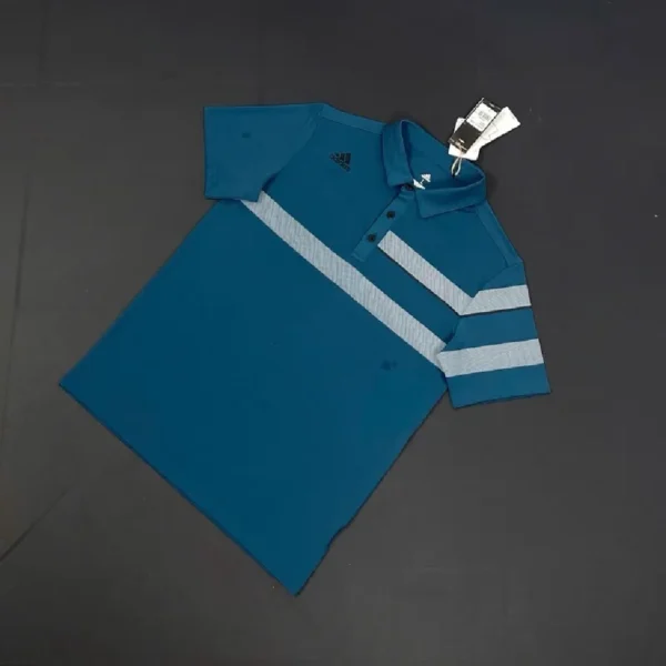 Men's Premium Golf Polo Shirt – 2025 Horizontal Chest Stripe Design - Image 7