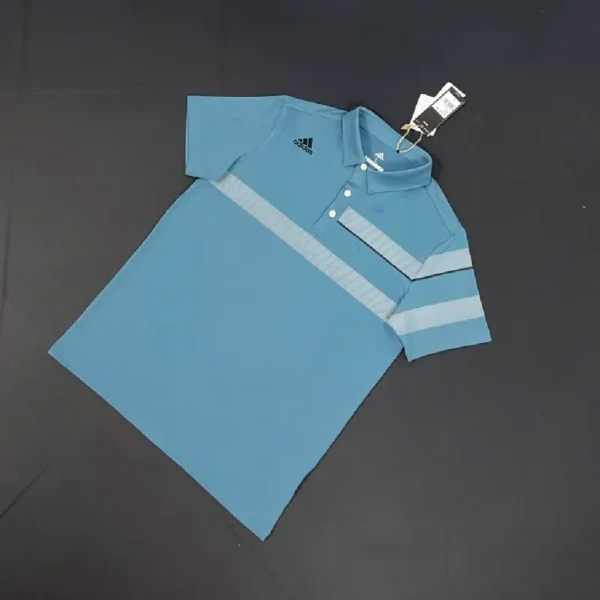 Men's Premium Golf Polo Shirt – 2025 Horizontal Chest Stripe Design - Image 8